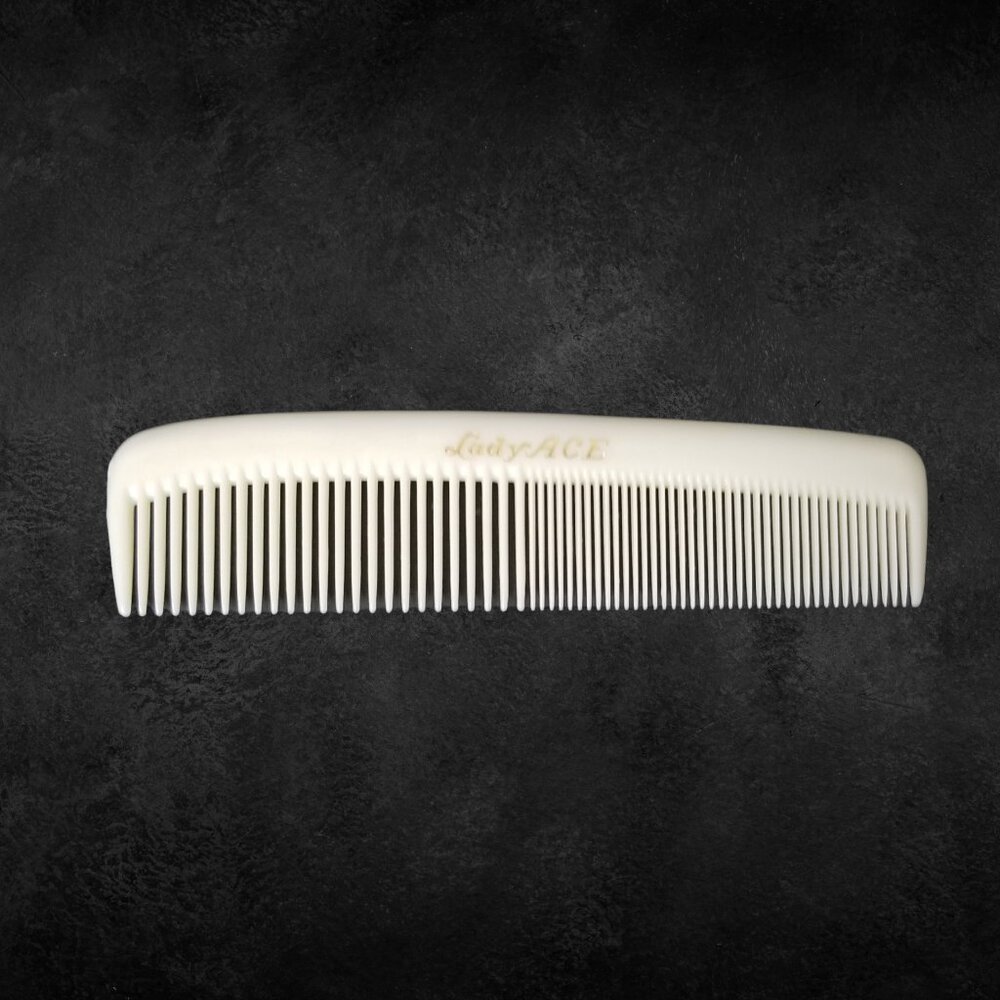 Vintage LadyAce White 5" Comb